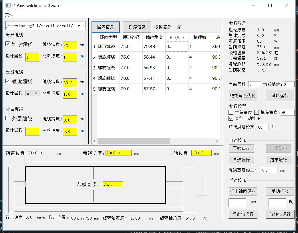 新型复合材料卷绕设备